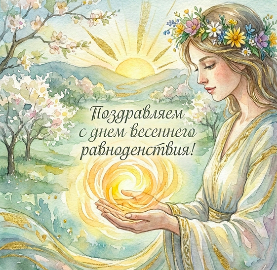 Фото Открытки с Днём весеннего равноденствия 2026 6 - Сиб.ФМ Фото Открытки с Днём весеннего равноденствия 2026 6